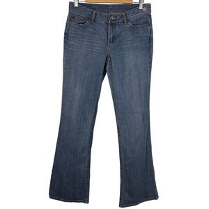 X2 Denim Laboratory W10 Flare Leg Jeans Womens 31x33 Blue Low Rise Denim Stretch